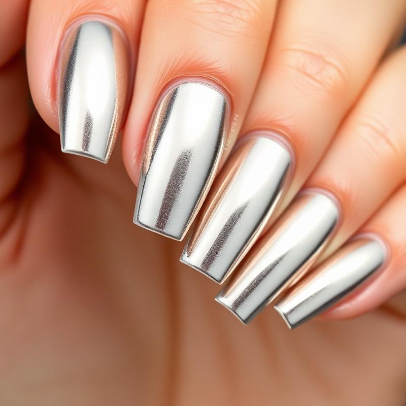 Chrome nail service at Beautyphile Cork
